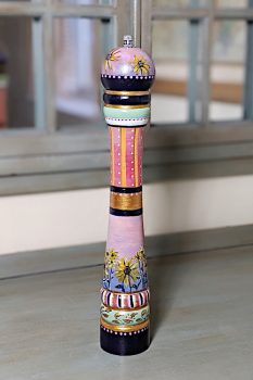 Hand-painted Pepper Mill with Sunflowers