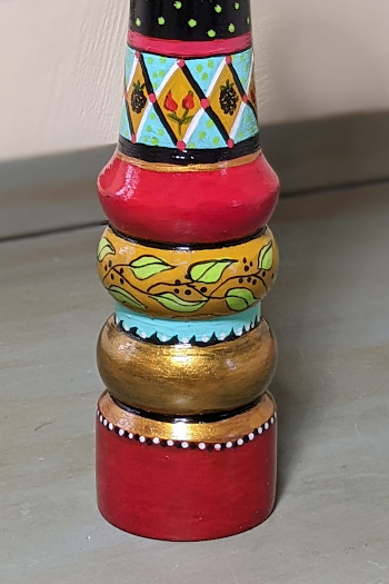 Hand-painted pepper mill