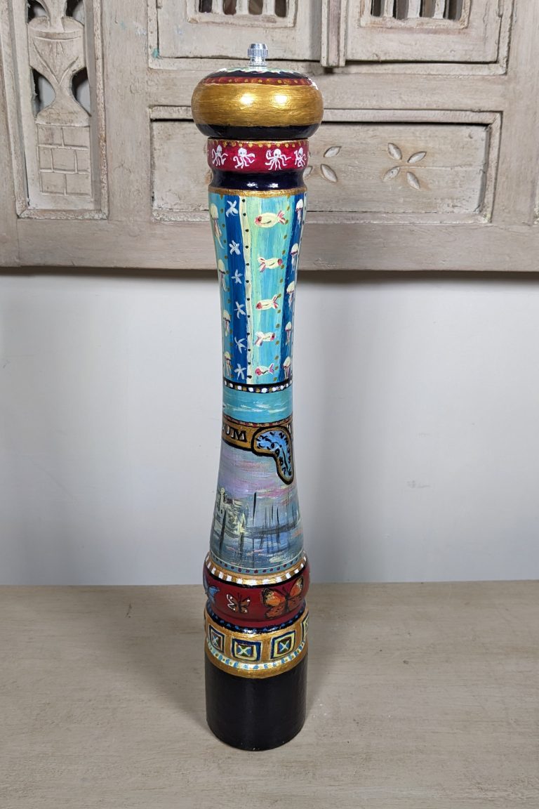Hand-Painted Pepper Mill
