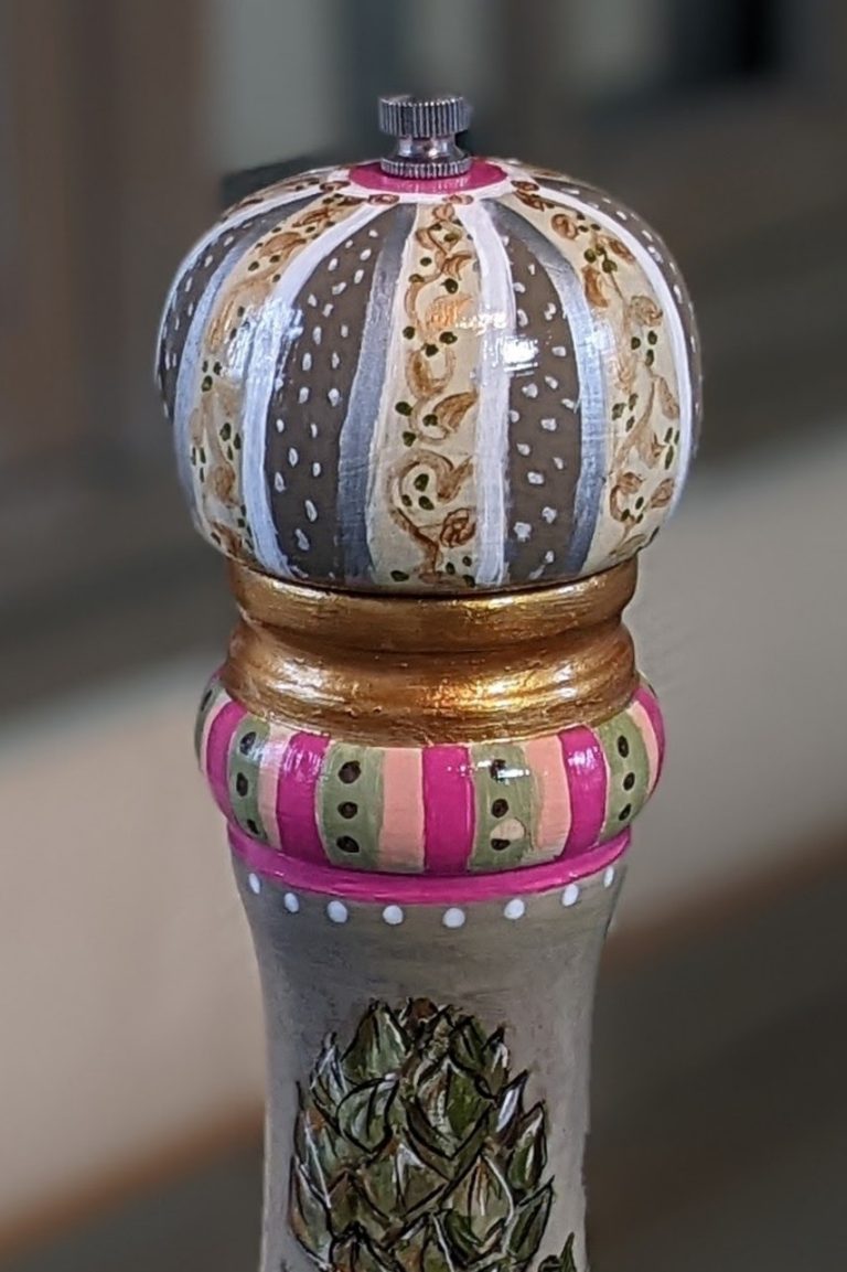 Fig - Hand-Painted Pepper Mill TOP