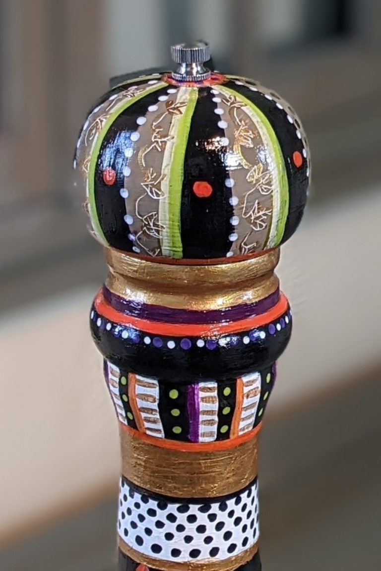 Hangover - Hand-Painted Pepper Mill TOP