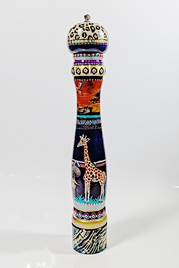 Hand-painted Pepper Mill